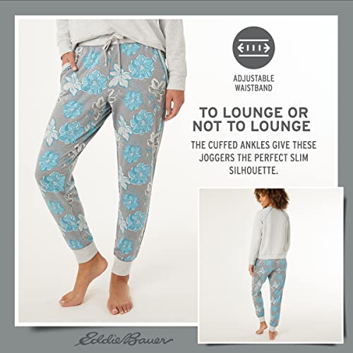 Eddie Bauer 4pc Women's Pajama Sets - Long Sleeve & Jogger Pajama Set for Women - Womens Pajama Sets Shorts & Crewneck Top4