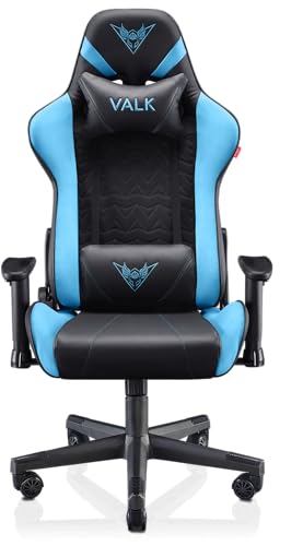 VALK Nyx - Silla Gaming, Silla Gamer, Reclinable 160º, Reposabrazos 2D, Transpirable, Ergonómica, Silla Escritorio Silla Oficina, Azul