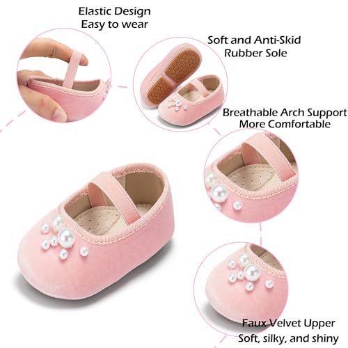 Image of PHIRAMIN Toddler Girl Mary Jane Dress Shoes-Little Girl School Uniform Shoes for Wedding Party