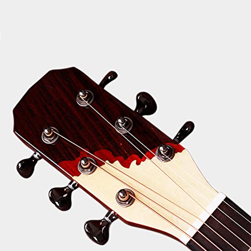 SheIRin Guitare acoustique à pan coupé 41 » pour débutant – Taille normale 6 cordes Dreadnought finition mate naturelle… - Les Beatles, Paul McCartney, John Lennon, RIngo Starr, George Harrison SheIRin Guitare acoustique à pan coupé 41'' pour débutant – Taille normale 6 cordes Dreadnought finition mate naturelle… – Image 5