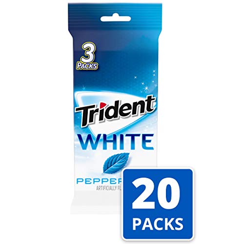 Trident White Peppermint Sugar-Free Chewing Gum, 60 Packs of 16 Pieces - image 4