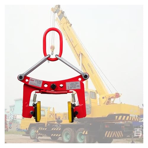 Red Stone Lifting Clamps with Rubber Non-Slip Chuck, Lifting Clamps Adjustable Opening Width, Plate Vertical Clamp for Granite/Marble and Hollow Tile(Opening Width 6-18cm/2.4-7.1 in)