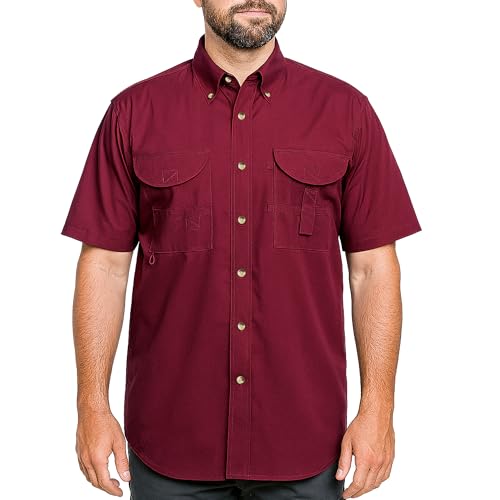 Burnside Men's Functional Short-Sleeve Fishing Shirt