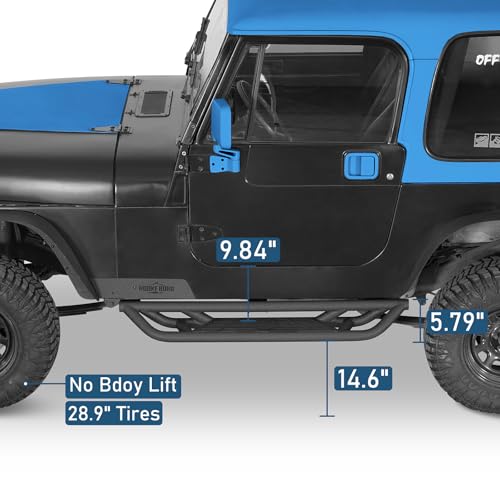 Estribos tubulares para Jeep Wrangler YJ 1987-1995 miniatura 4