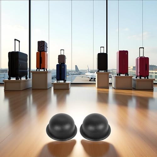 Image of Black 1Pair Replacement Plastic Stud Luggage Feet Pads, Luggage Replacement Parts for Luggage Bags Suitcase Stand Feet Luggage and Travel Gear Luggage and Travel Gear Travel Accessories