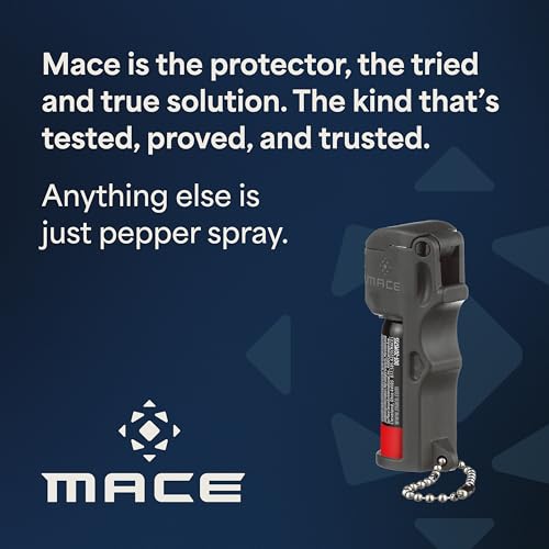 Mace Pepper Spray - Pocket Model, 0.42 oz, 10 Feet Range, Max Police Strength, Long Lasting UV Dye, Flip Top Safety Cap, Self Defense Pepper Spray for Women & Men - Black by Mace - Image 5