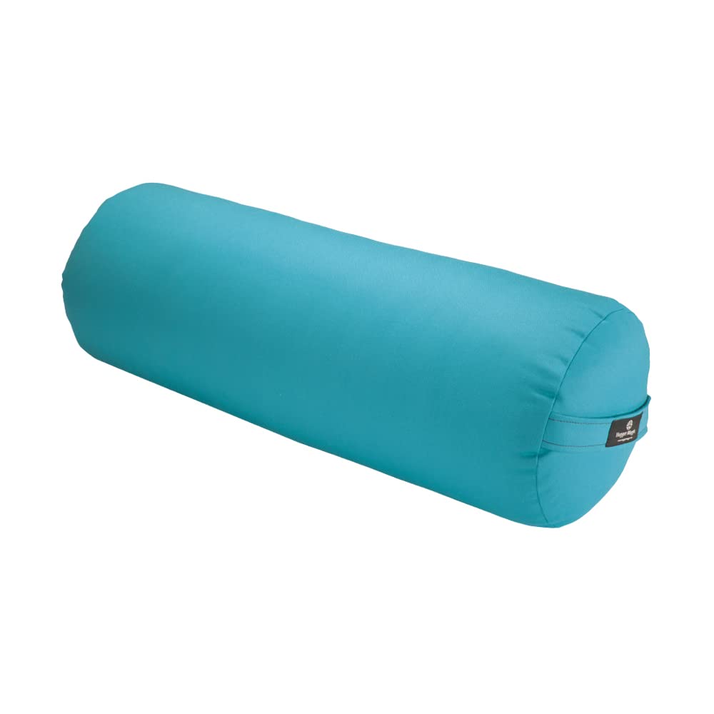 Hugger Mugger Round Yoga Bolster - Firm Round Shape, Higher Profile, Great Under Knees, Soft Support, Handmade in The USA
