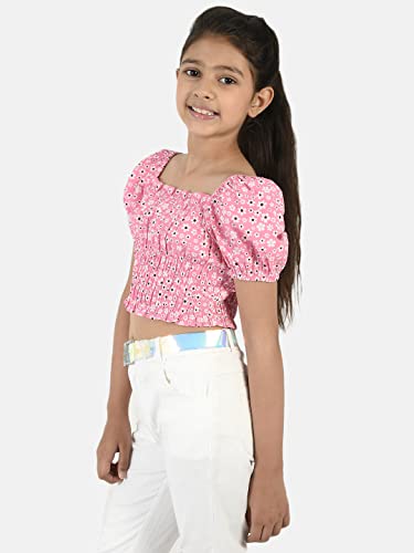 Image of Natilene Girl's Floral Regular Fit Top