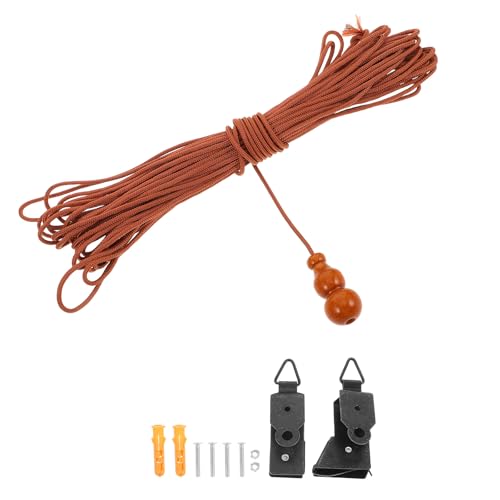 Veemoon Kit de Elevación para Persianas Venecianas y Enrollables de Bambú, Piezas de Rodillo de Cortina, Mecanismo de Cuerda Resistente, Compatible con Cortinas de Césped Color Aleatorio