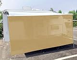 Tentproinc RV Awning Sun Shade Screen 7' X 14' 3'' - Beige Mesh Sunshade UV Blocker Complete Kits Mo