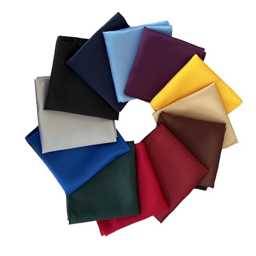 Image of 12 Pack Men's Pocket Squares, Soft Hankies Premium Mens Pocket Square Handkerchiefs Set