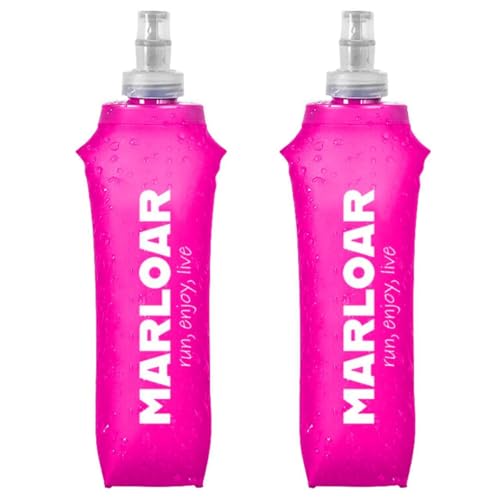 MARLOAR Soft Flask - Botella Plegable - Botella Plegable Silicona - pack de 2 unidades de Soft Flask...