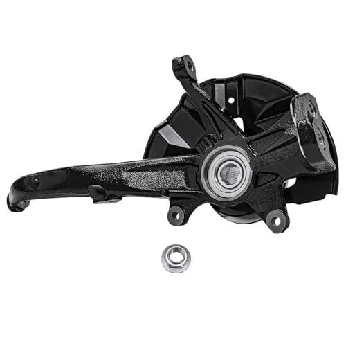 Image of Detroit Axle - Front Steering Knuckle Kit for 06-12 Ford Fusion, 06-11 Mercury Milan, 06 Lincoln Zephyr, CV Axle Steering Knuckle & Wheel Bearing Hub 2006 2007 2008 2009 2010 2011 2012 Replacement