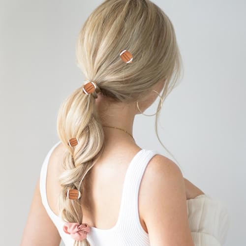 Pinzas de cabello estilo fútbol americano 10 pzas miniatura 3
