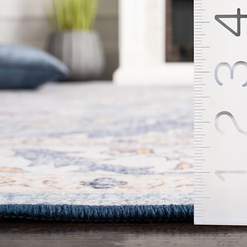 Tapete rectangular 10' x 14' azul claro y azul miniatura 2