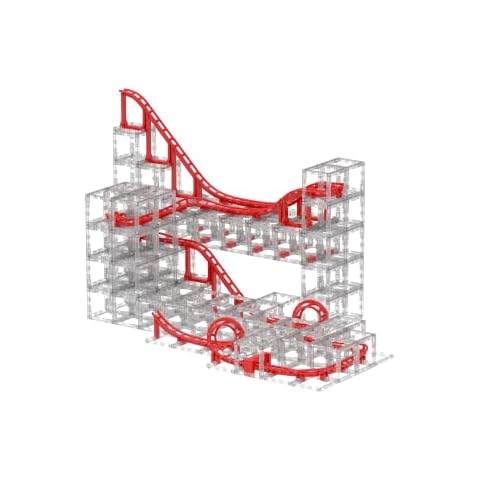 DesignNest MagnetCubes Coaster Cubes, Marble Run - 168Pcs, Roller Coaster Building Set, STEM Toys, Ages 8 Years & Up, Advanced Pack Cover