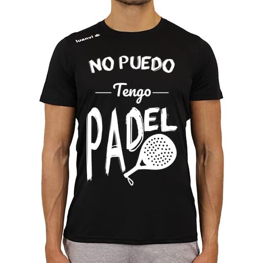 latostadora Camiseta Deportiva Técnica No Puedo Tengo Padel para Hombre - Negro XL - Ref. 8403690-P