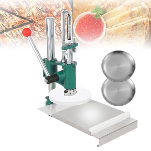 CAFIEDR Prensa Manual para Masa de 16 cm/6,3 Pulgadas, Prensa Profesional para repostería y Pan con diseño de Resorte | Prensa Manual de Acero Inoxidable para Pizza y Pasteles para cocinar en casa