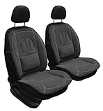 Material: Velour RIMERS Velours Auto Sitzauflage Autositzmatte Sitzmatte Sitzbezüge Graphit 2Stk