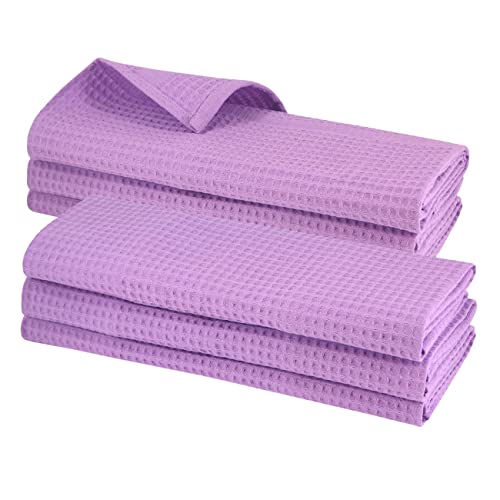 Gariella - 6er Set Geschirrtücher, Küchentücher, Lila/Violett, 100%...