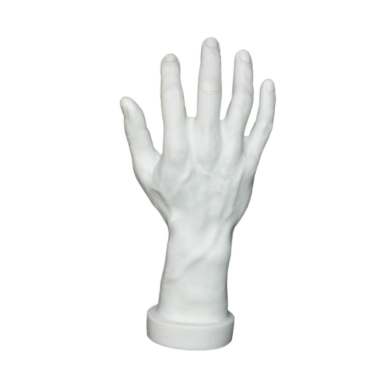 The Style Sutra Hand Model Fake Human Hand for Themed Party Cosplay Decoration Nail Training White right Hand|1 Male Hand Model| Nail Practice & Display