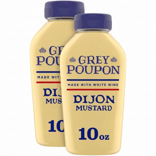 Grey Poupon Dijon Mustard, 10 oz. Squeeze Bottle (Pack of 2)