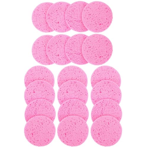 DIYEAH Discos Desmaquillantes Faciales 20 Piezas, Algodón de Pulpa de Madera, Redondos 60 Mm Diámetro y 8 Mm Grosor, Almohadillas Suaves para Piel Sensible, Toallitas Faciales