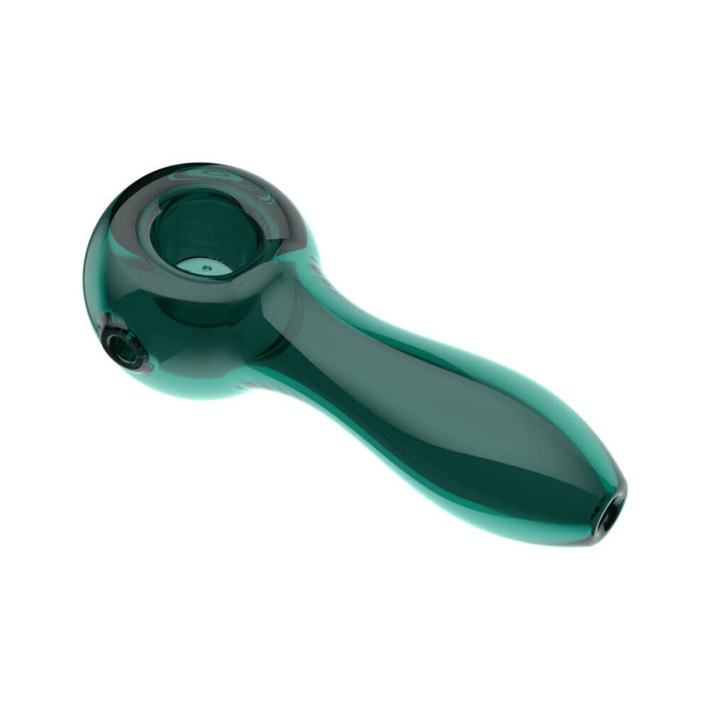 Anso Green 4 Inches Portable Glass Pipe Hand Tobacco Herb Pipe With Glass Bowl Smoking Pipe Tube (Green)