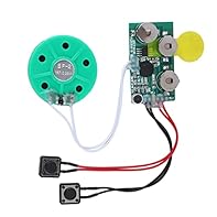 Re-recordable - With unique design, the recording can be repeated, you are allowed to change your message as many times as you wish, and each recording will overwrite the last recording. Longer Recording Time - This Module can hold up to approximatel...