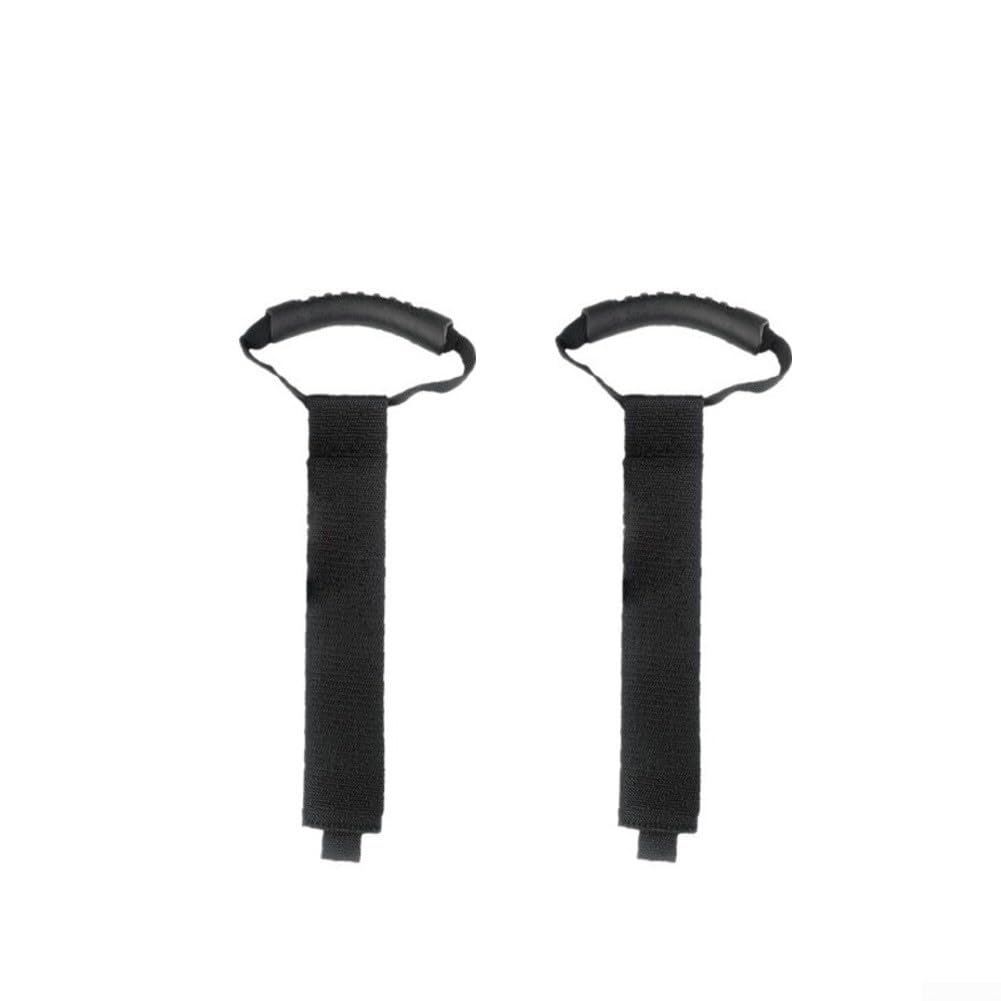 Pratiche cinghie di stoccaggio per tubi da giardino e cavi, in nylon resistente, per garage, barca e uso esterno, nero, confezione da 2 (XXL)