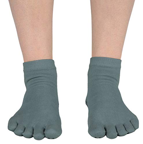 Image of Mato & Hash 5-Toe Exercise Barefoot Feel Yoga Socks With Full Grip