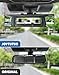 JOYTUTUS Rear View Mirror, 1800 curvature Flat Enlarged Universal Panoramic Rearview Mirror, Clip-on Wide Angle Rear View, Effectively Reduce Blind Spot for Car SUV Truck
