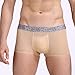 HDDNZH Sous-vêtements pour homme, sous-vêtements pour hommes, bord gris nude, Boxer respirant confortable et extensible, sous-vêtements coupe classique, short de course à pied, sous-couches de ba