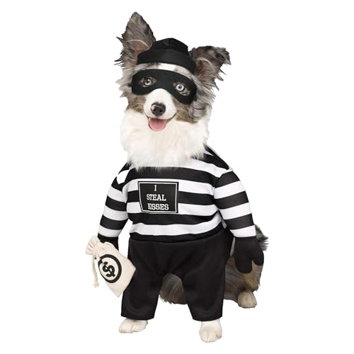 Costume de cambrioleur pour chien confortable qui ne gratte pas pour la peau