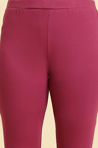 Image of W for Woman Purple Knitted Solid Tights 23AUW60105-221109 L