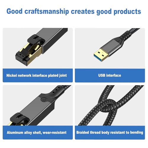 Adaptador USB de red para conectar tu computadora a internet por cable de forma estable 6