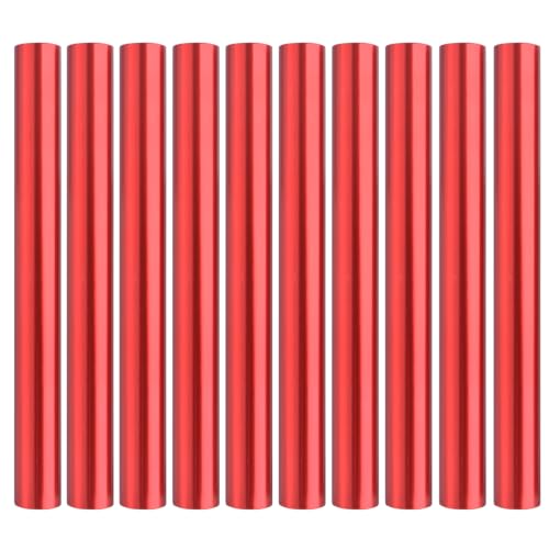 TRIWONDER Tent Pole Repair Splint Repair Kit Spare Repair Tube for Diameter 8.5-10.5mm (Red - 10 Pack, 13mm)