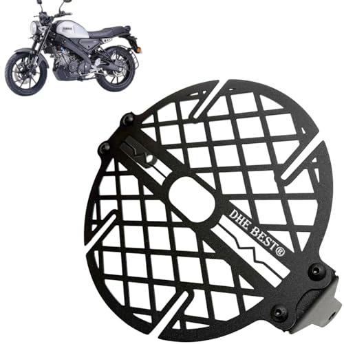 Image of Dhe Best METAL HEAD LIGHT GRILL Reinforced Steel Guard with Long Lasting Durability for Yamaha XSR 155