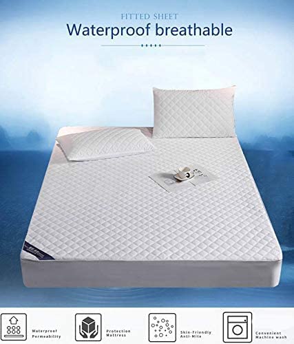 Magcor Twin Mattress Protector Waterproof Quilted Fitted Sheet With Deep To 12In Pocket - Noiseless, Comfortable For Sleep(47" X 79") Camel #TOP5