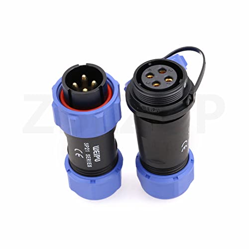 ZBLZGP WEIPU SP21 4 Pin SP2110/P+SP2111/S Industrial Plastic IP68 Male Plug Female Socket Waterproof Connector In-line Cable Wire Aviation Connectors - Image 3