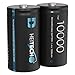 Produktbild HEITECH 10000 Akku Mono D - 2× NiMH Wiederaufladbare Batterien mit min. 9300mAh & 1,2V - Akkus für Geräte mit hohem Stromverbrauch - Akkubatterien ideal für Spielzeug, Radio, Taschenlampe, Modellbau