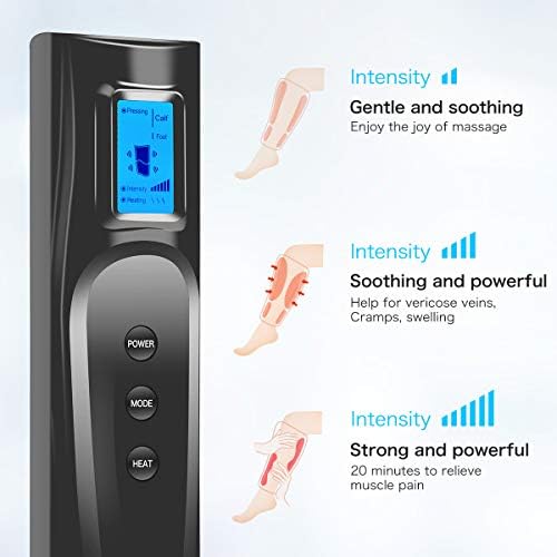 ezoubuy Smart Air Compression Leg Massager,Foot Calves Massage for Pain Relief and Blood Circulation- MultiColour