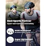 Bone Conduction Headphones, 2024 Upgrade Open-Ear Wireless Bluetooth Workout Headphones with Microphones, 8Hr Playtime, Waterproof Earphones for Sports, Running, Gym, Hiking, Cycling - Image 4