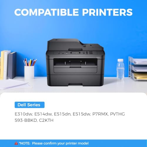 Image of E310 E310dw Drum Unit(Not Toner)Black 2-Pack High-Yield Replacement for Dell P7RMX PVTHG 593-BBKD Image-Drum Compatible for Dell E310dw E514dw E515dn E515dw E310 E514 E515 Laser Printer Ink All-in-One
