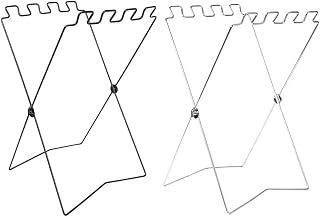 1 soporte para bolsas de cubo, soporte para bolsas de cubos, plegable, soporte para cubos de montaña, color blanco (2 unidades)