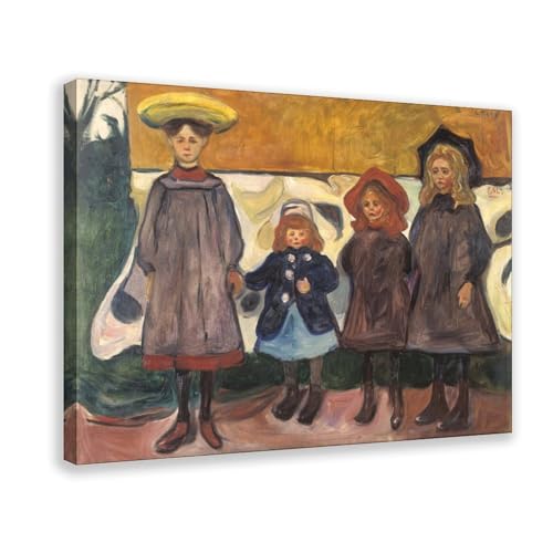 Four Girls in Asgardstrand Munch déco murale bureau sans vide