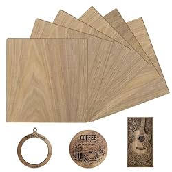 LONGER Diversified Double Sided Black Walnut Plywood (11.8×11.8×0118″) – 5 pack.