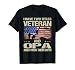 I Have Two Titles Veteran and Opa Funny Dad Papa Grandpa T-Shirt