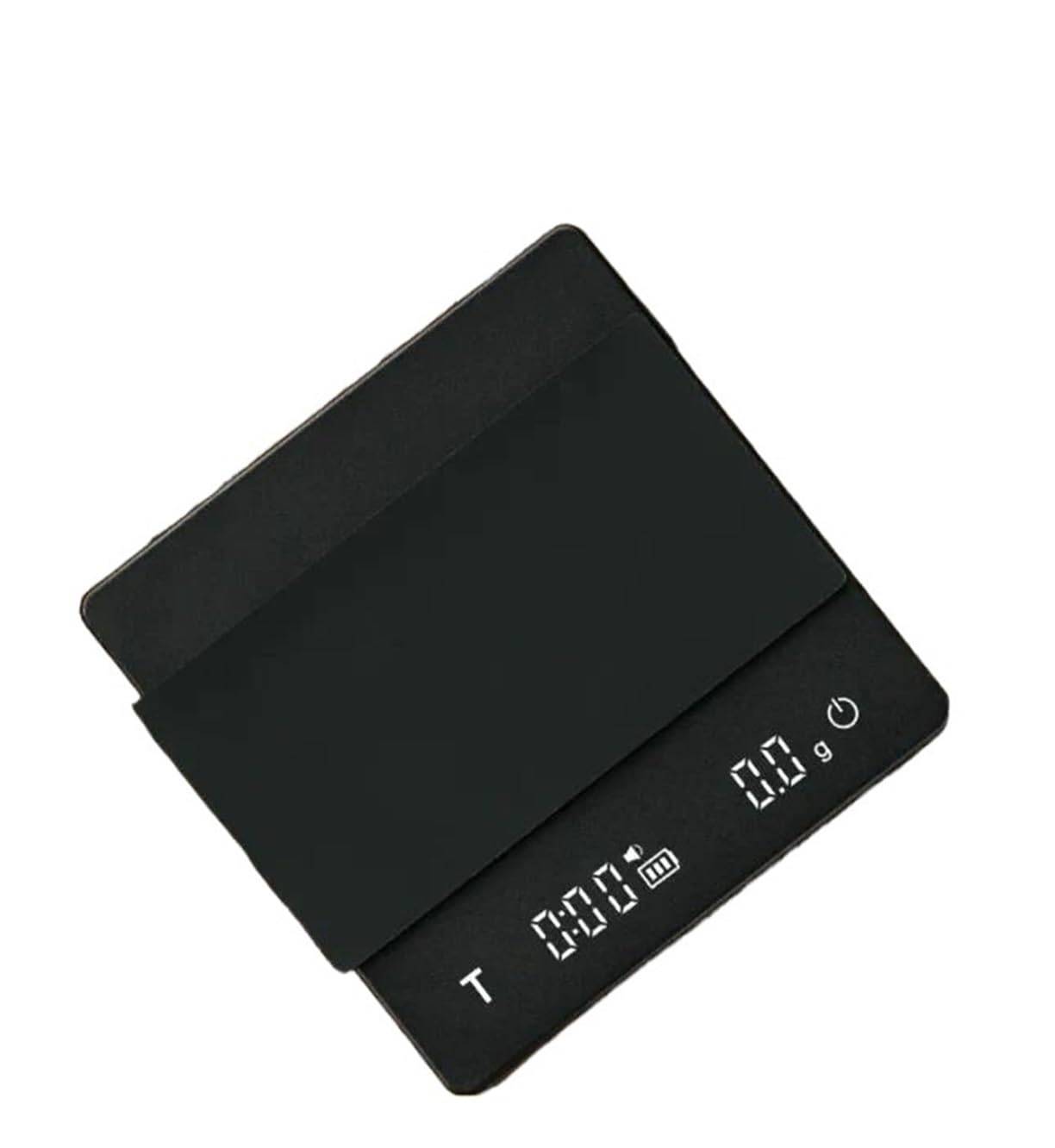 スマートコーヒースケール タイマー 2kg/0.1g 精密キッチンスケール ドリップコーヒー エスプレッソスケールに対応(Black