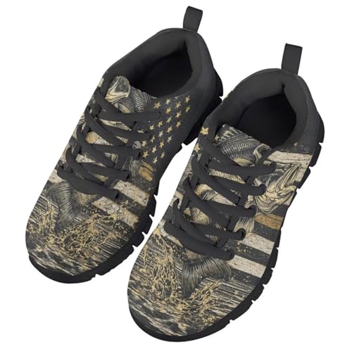 Pink Bass Fish Shoes for Girls Kid Lace up Sneakers Fashion Athletic Casual Shoes Lightweight Tennis Running Shoe3